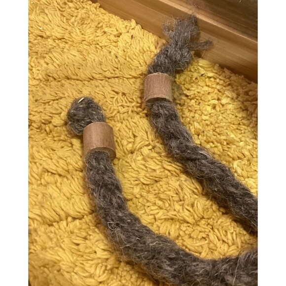 Pachamama Men's Wool Trapper Hat Winter Accessory Grey Made In Nepal With Tags - Picture 4 of 12